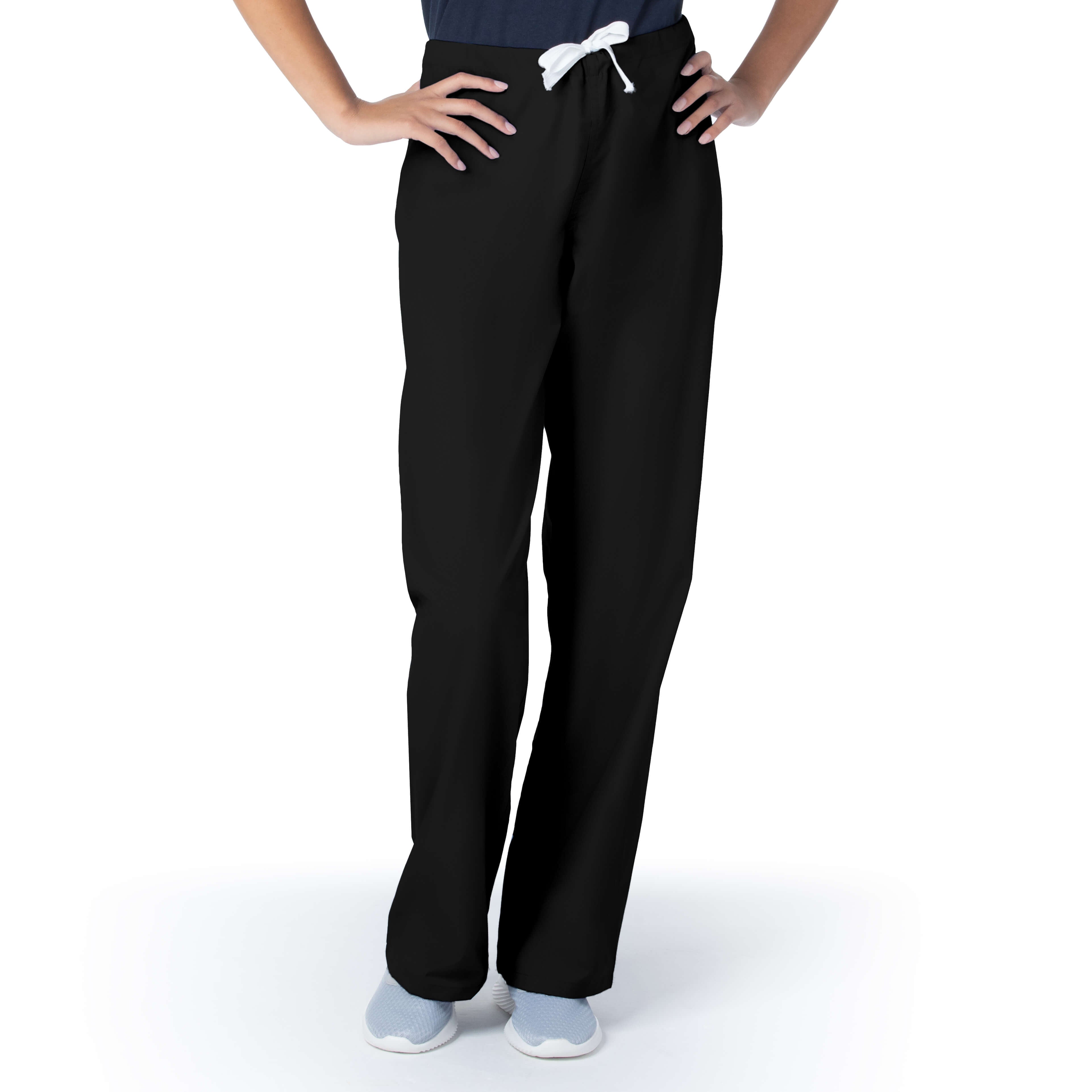 Urbane Drawstring Scrub Pant - BLACK 9502