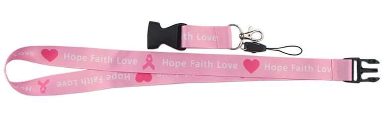 Pink Ribbon Lanyard