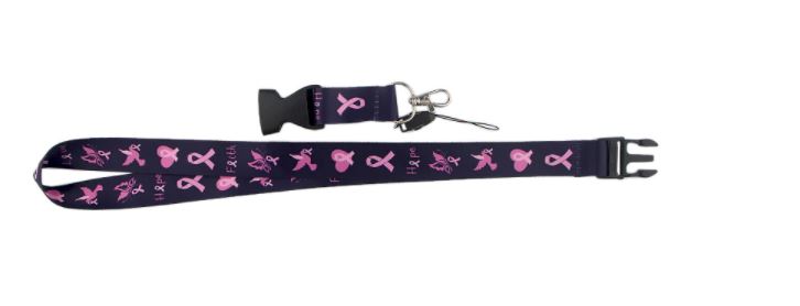 Pink Ribbon Lanyard