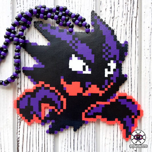 Cat Witchcraft Perler Necklace Glow in the Dark – Leaky Pixels