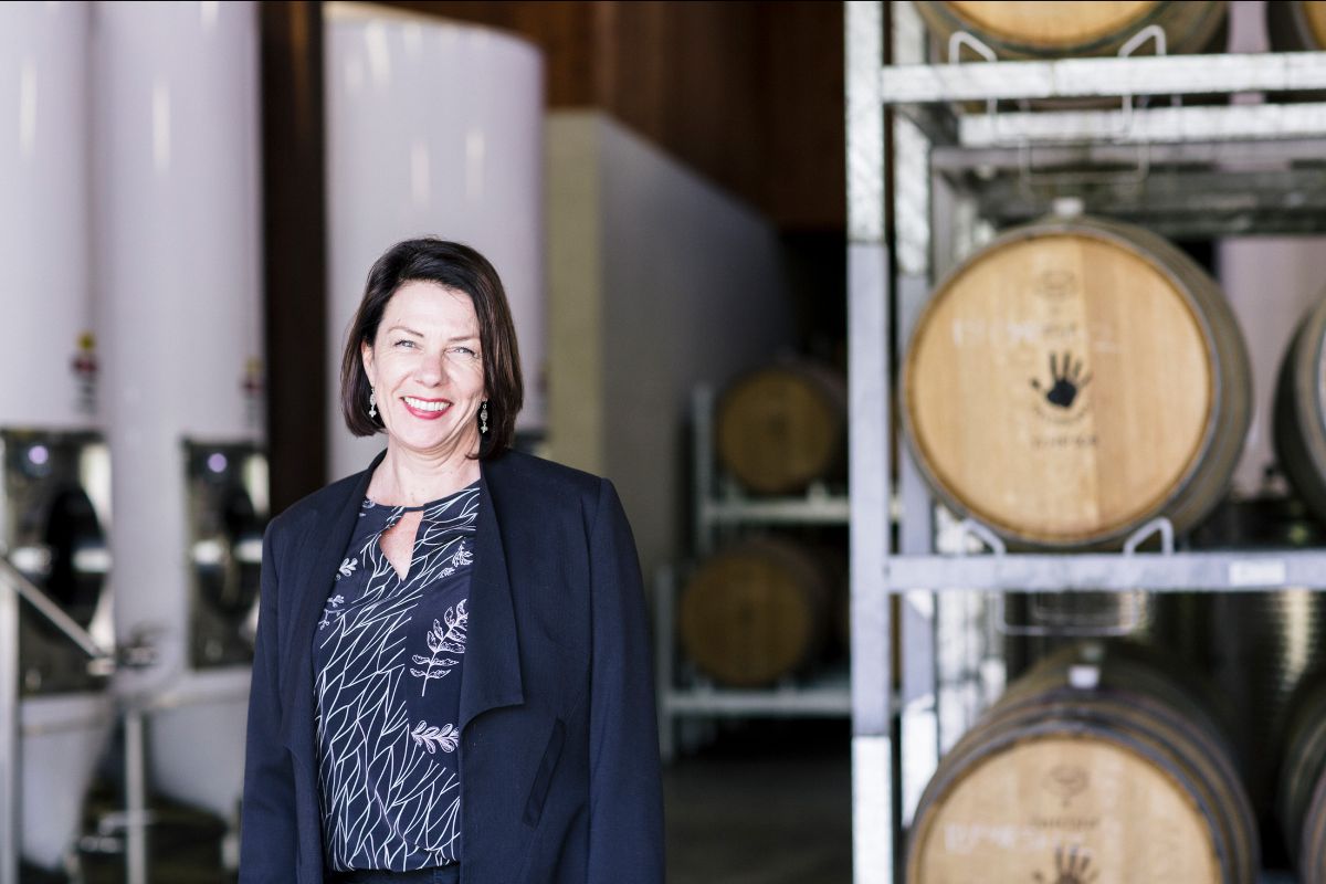 Administration manager Joanne handpicked wine