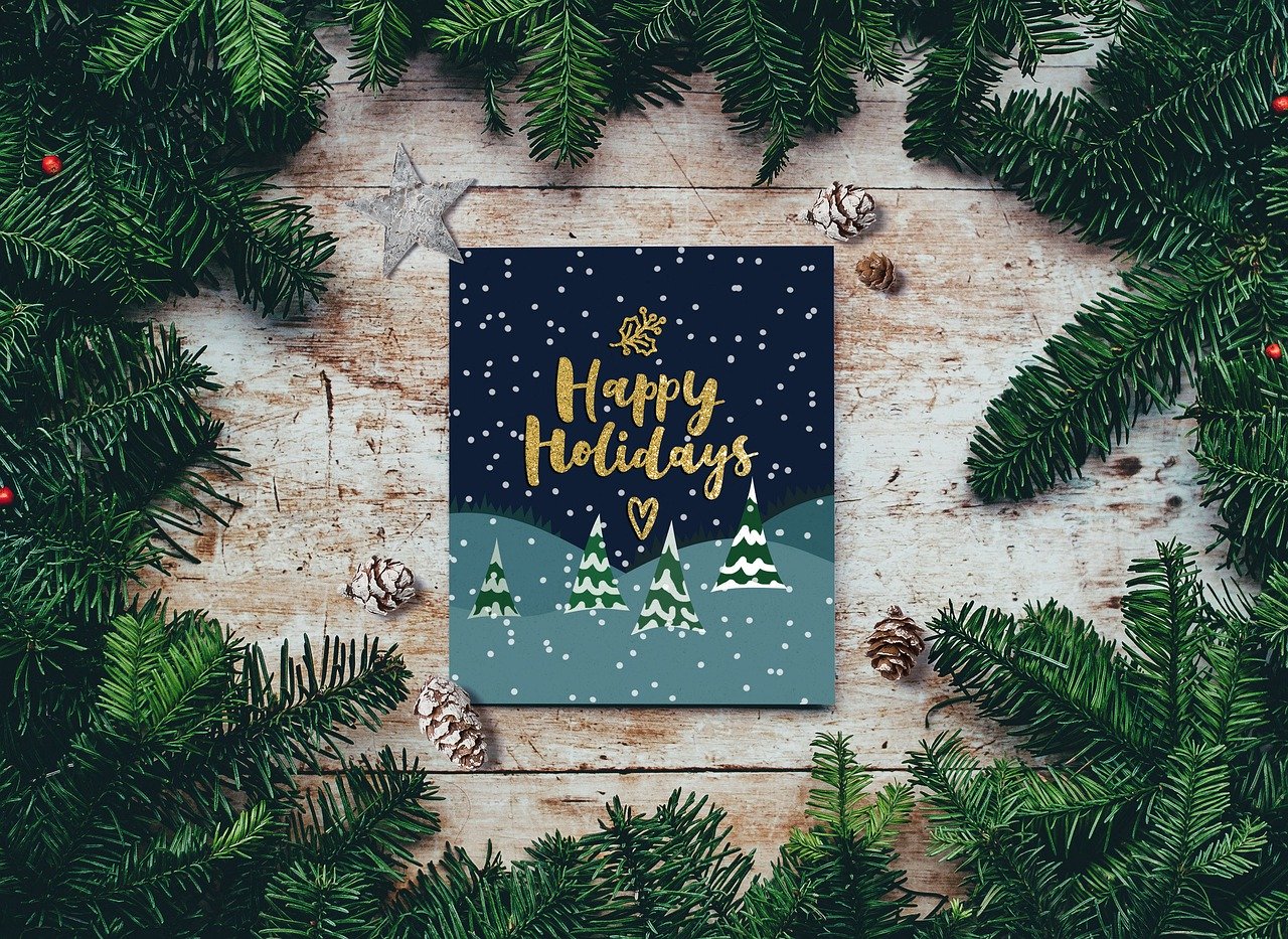 Happy holidays poster
