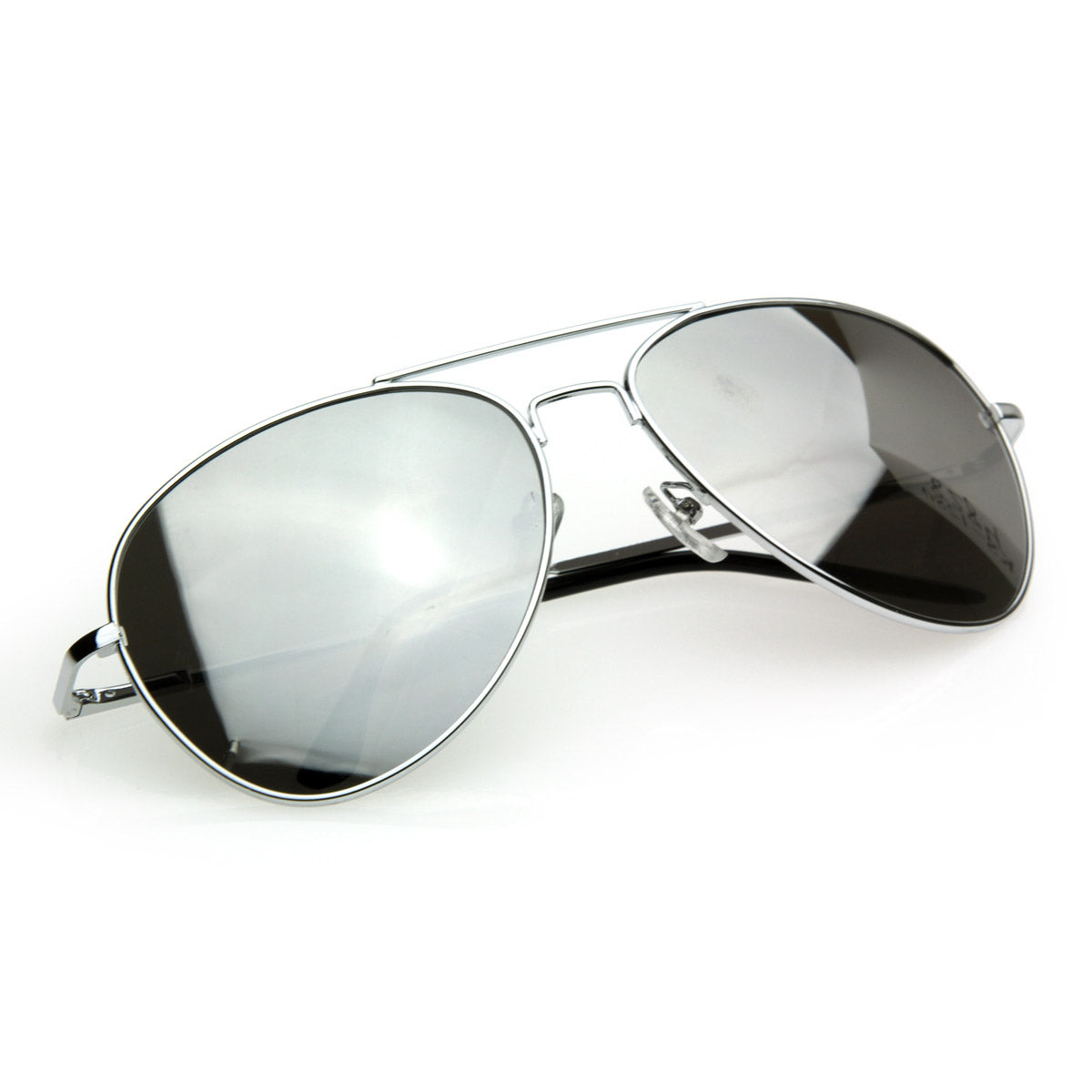 FULL MIRROR Mirrored Metal Aviator Sunglasses - sunglass.la