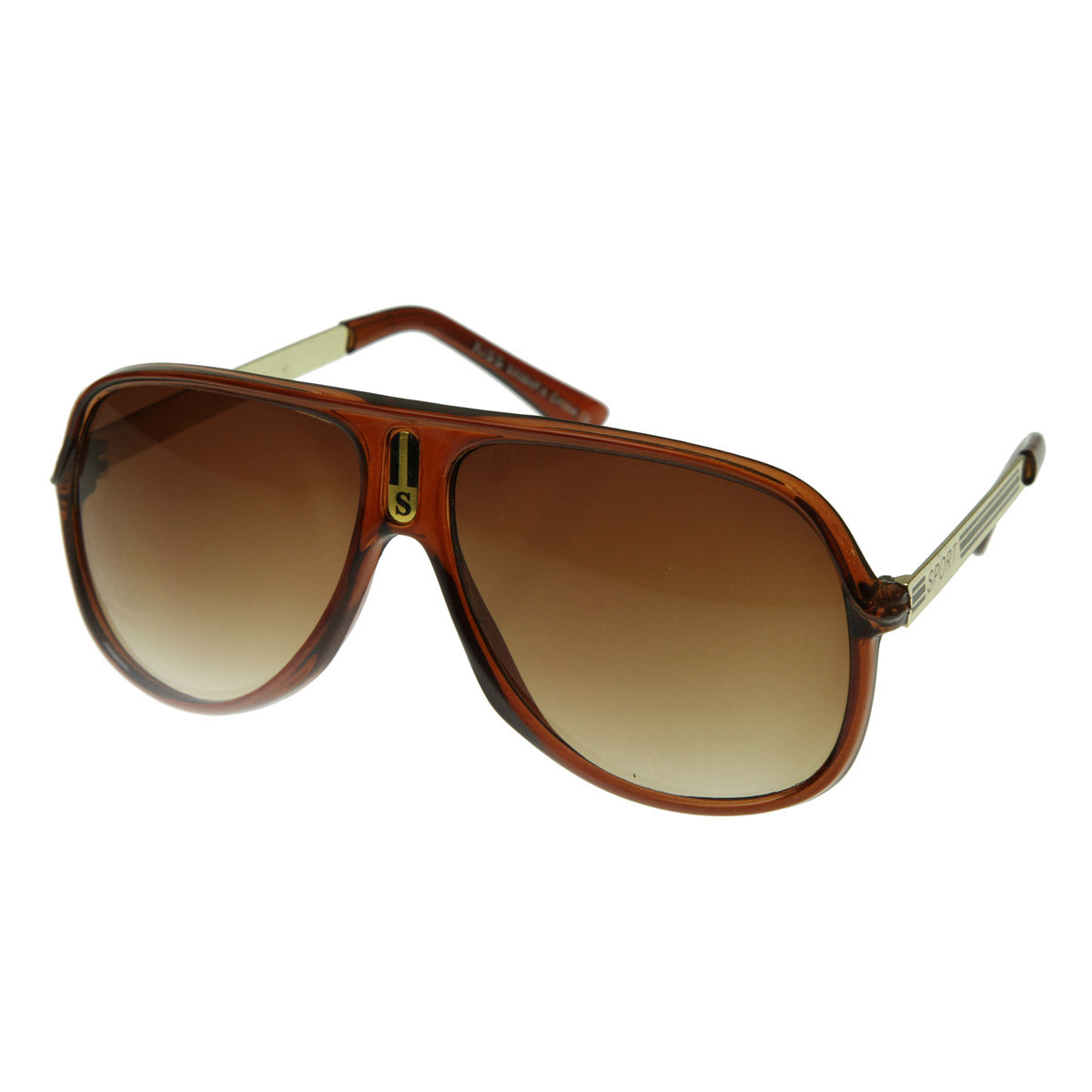 Classic Retro Vintage Inspired 80s Sports Turbo Aviator Sunglasses ...