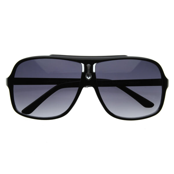 Turbo Sport Large Plastic Aviator Sunglasses - sunglass.la