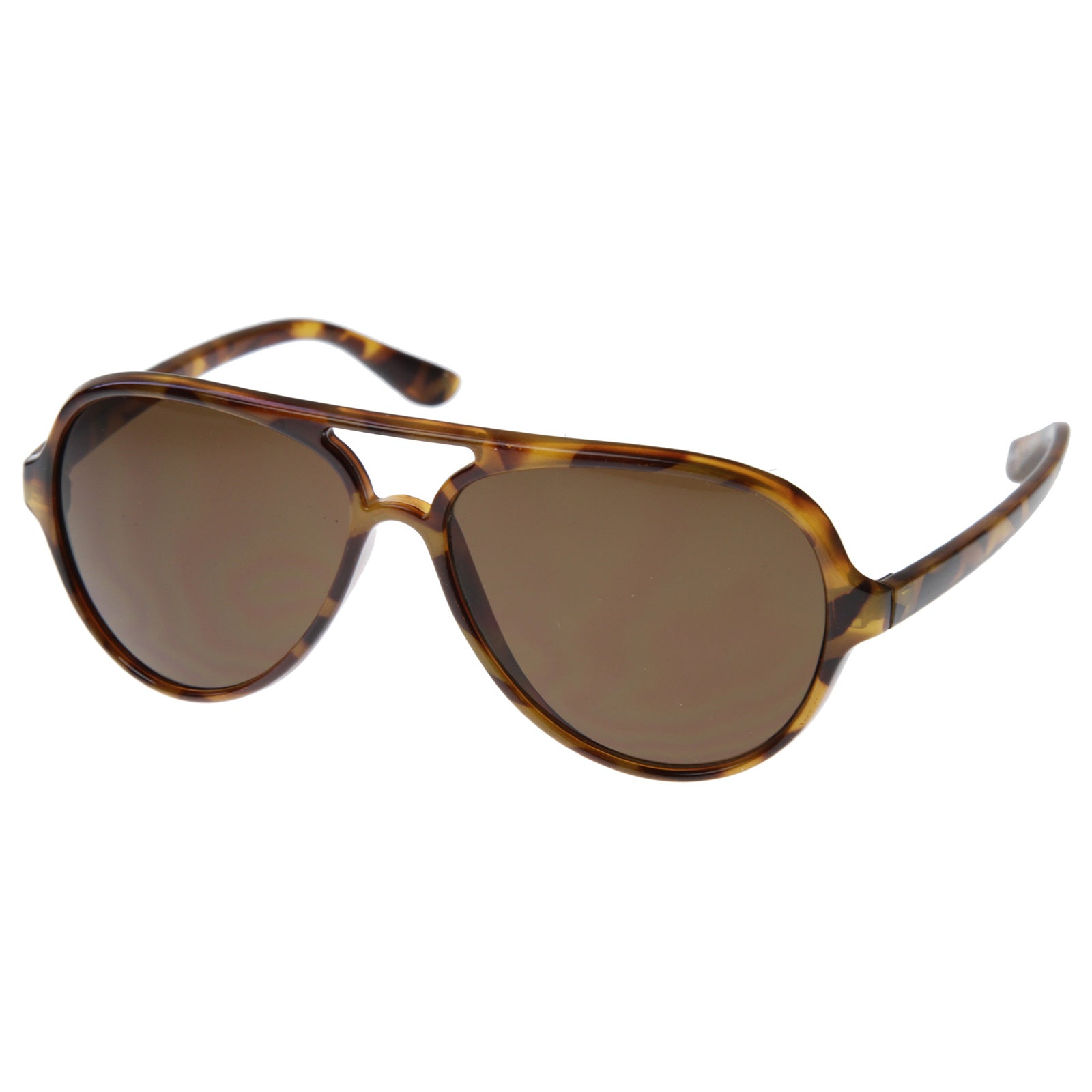 Classic Tear Drop Retro Plastic Aviator Sunglasses - sunglass.la