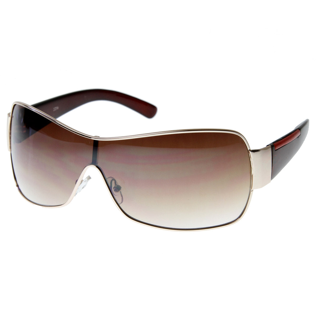 Designer Inspired Modern Shield Sunglasses - sunglass.la