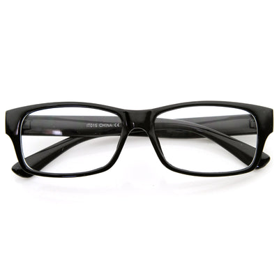 Modern Fashion Rectangular Thick Bold Frame Clear Len Eye Glasses ...