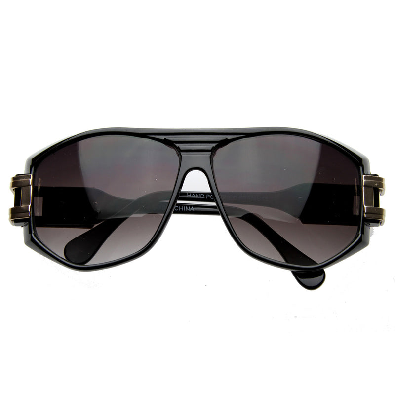Designer Inspired High Fashion Retro Plastic Aviator Sunglasses ...
