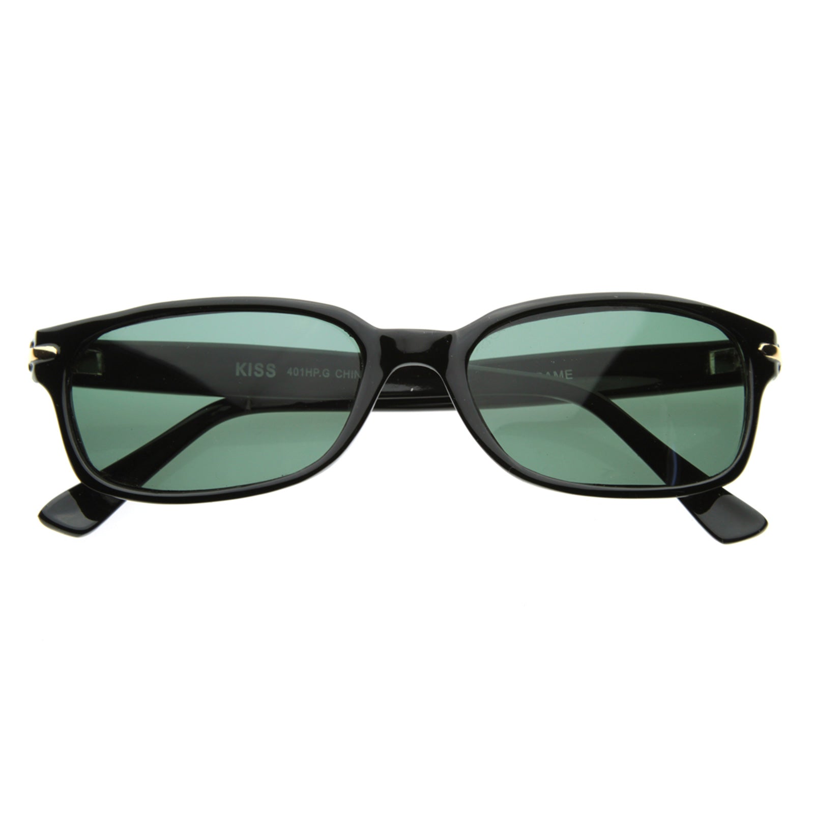 Modified Rectangular Horned Sunglasses - sunglass.la