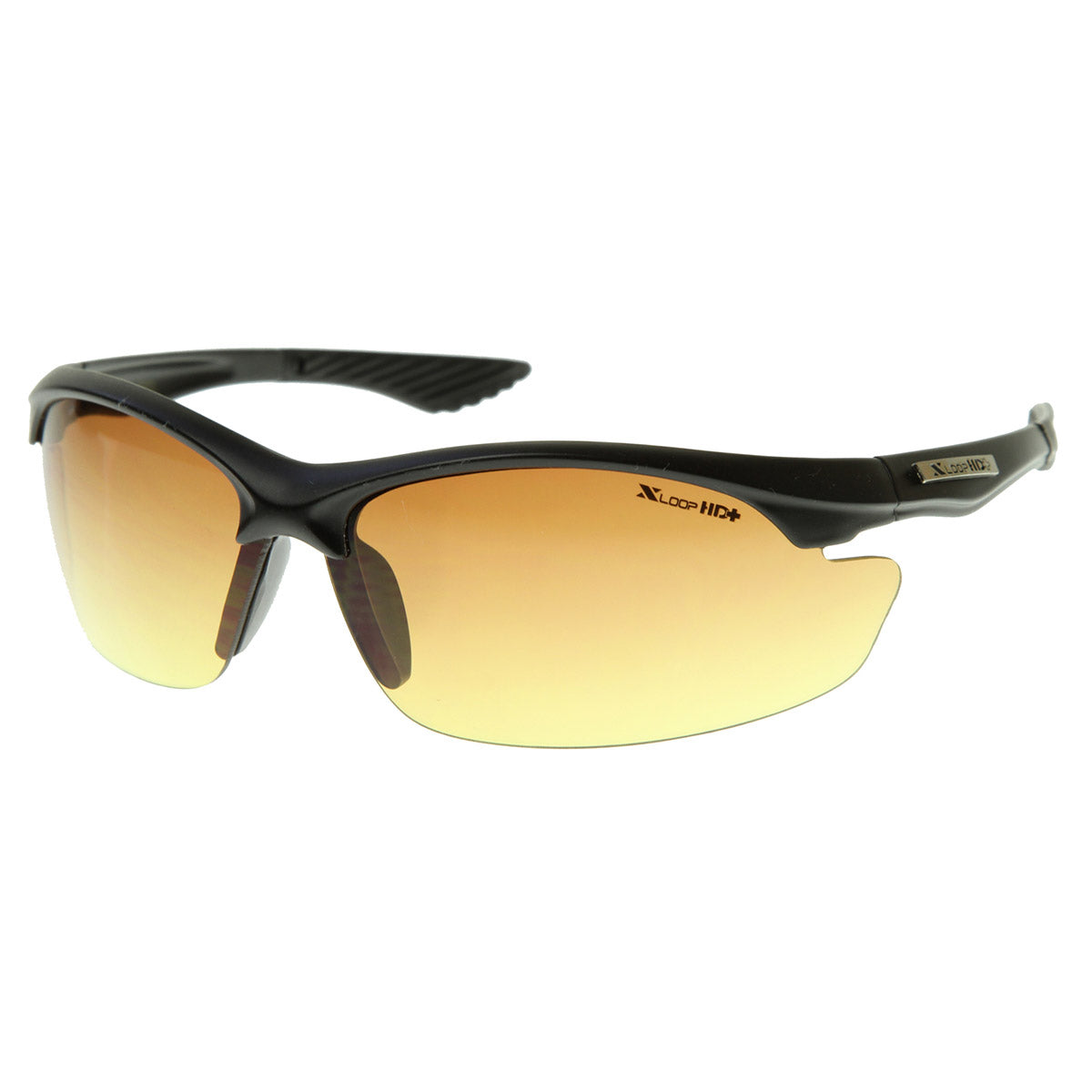 X Loop Large Hd Vision Eyewear Half Frame Sports Wrap Sunglasses W Amb