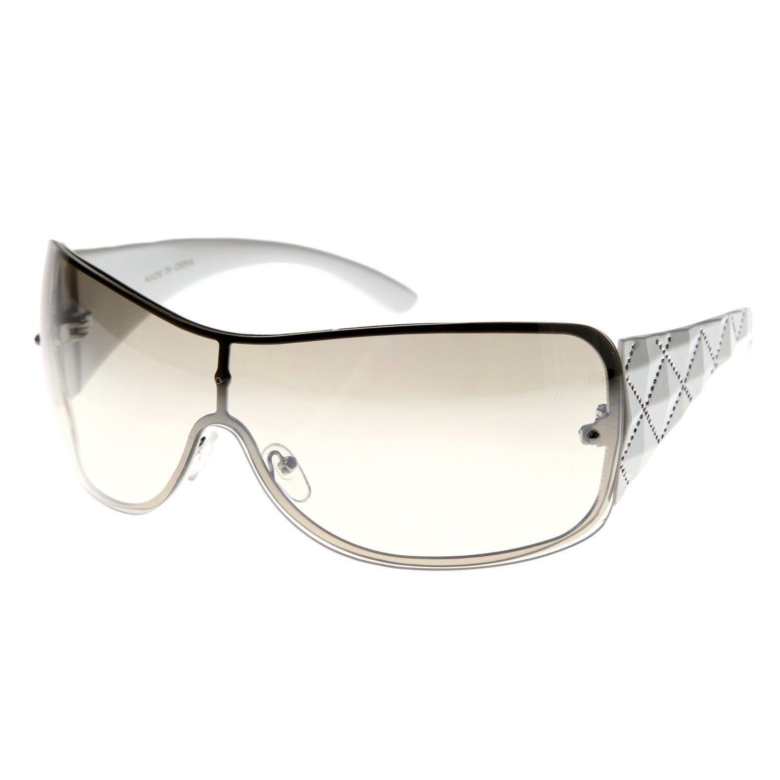 Oversize Beverly Hills Full Shield Wrap Sunglasses 8302 - sunglass.la