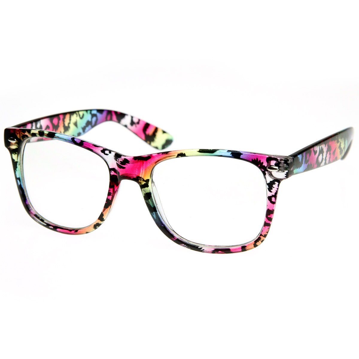 multi color frame glasses