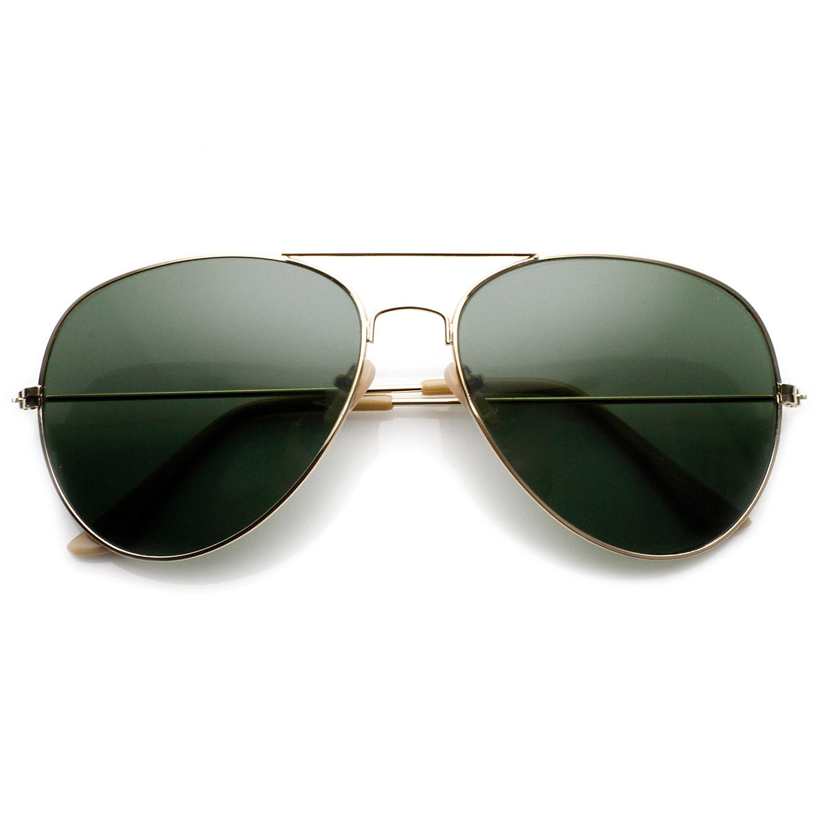 Classic Metal Teardrop Glass Lens Aviator Sunglasses - sunglass.la