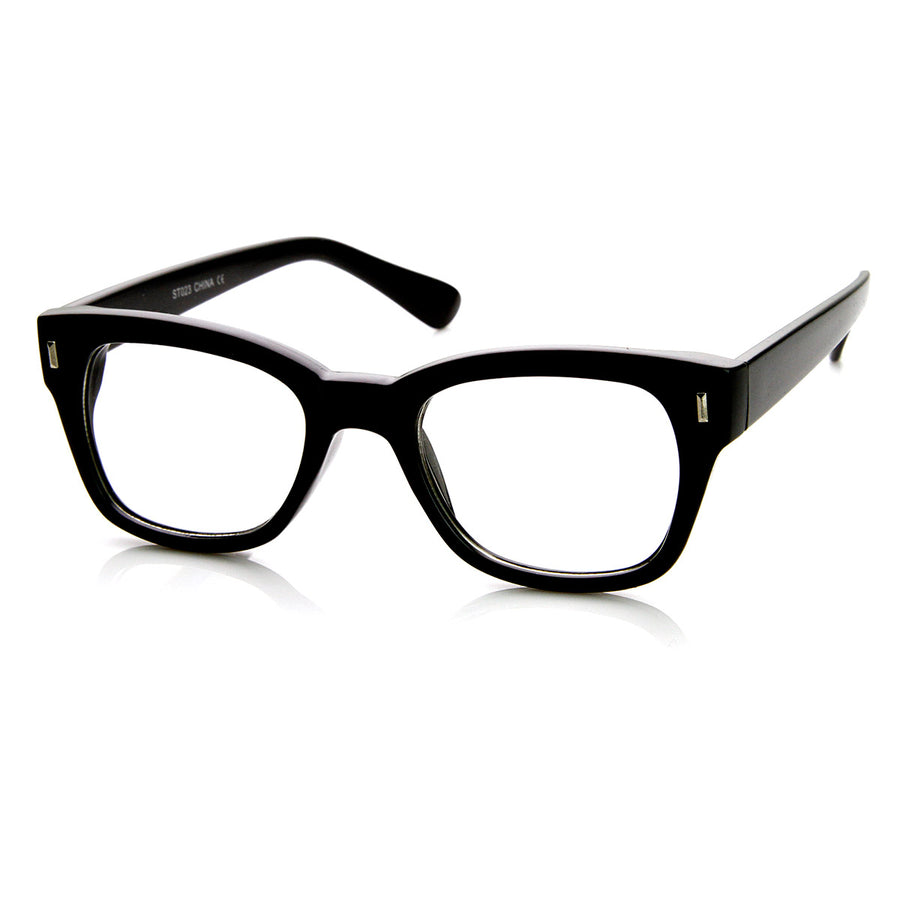 Black Horn Rimmed Glasses Men - meandastranger