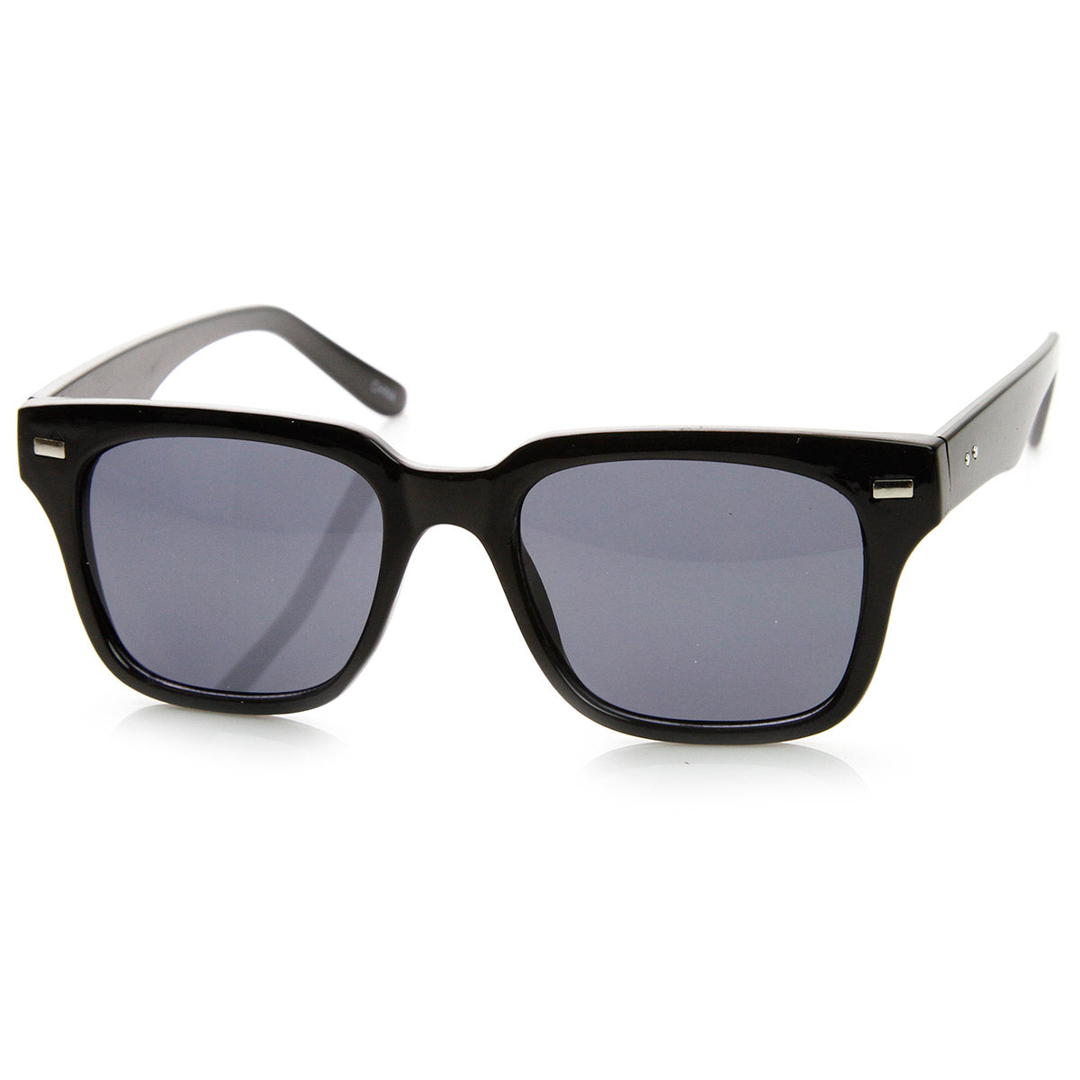 Casual Horned Rim Square Frame Retro Horn Rimmed Sunglasses - sunglass.la