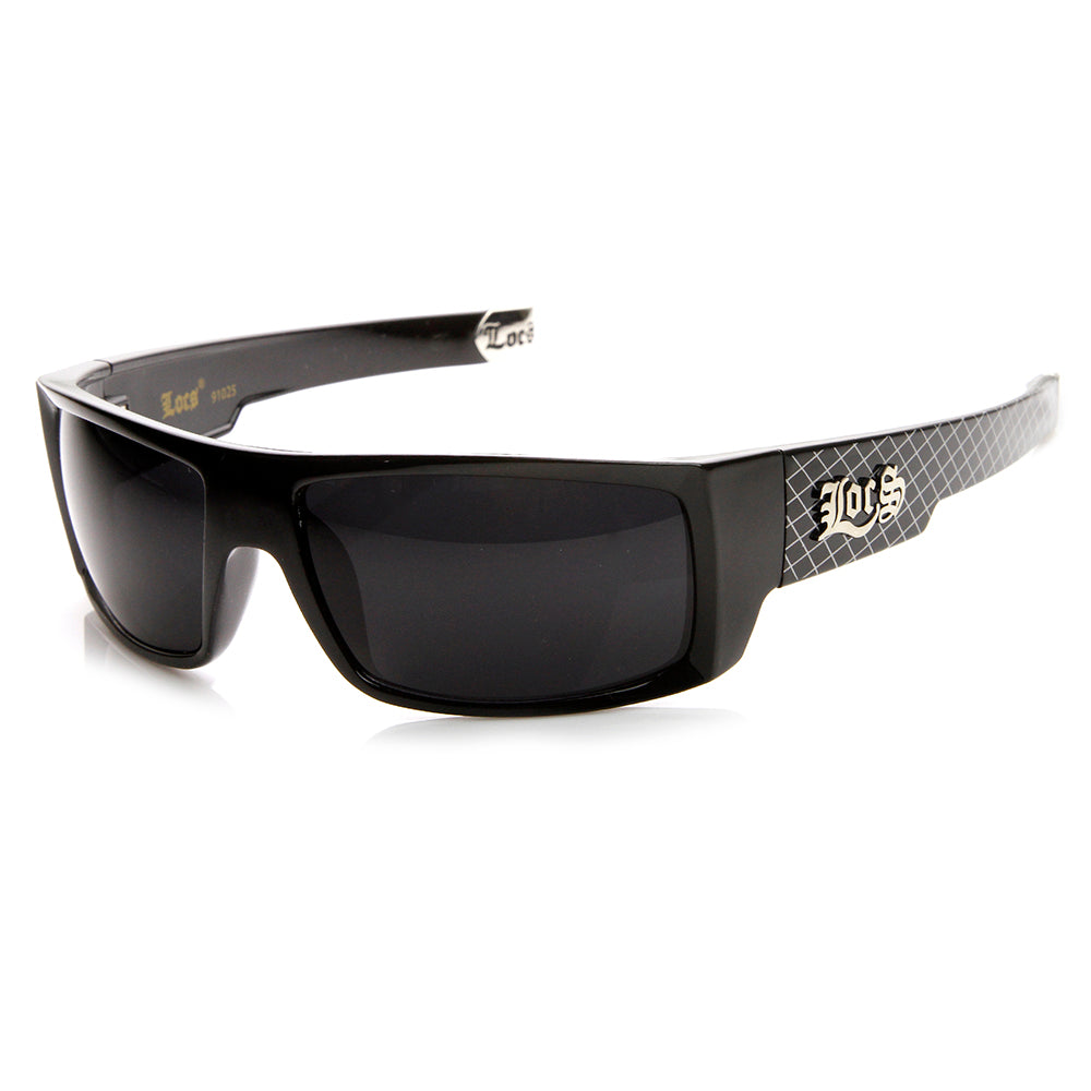 Original Gangsta LOCS Large Rectangle Metal Tip Sunglasses - sunglass.la