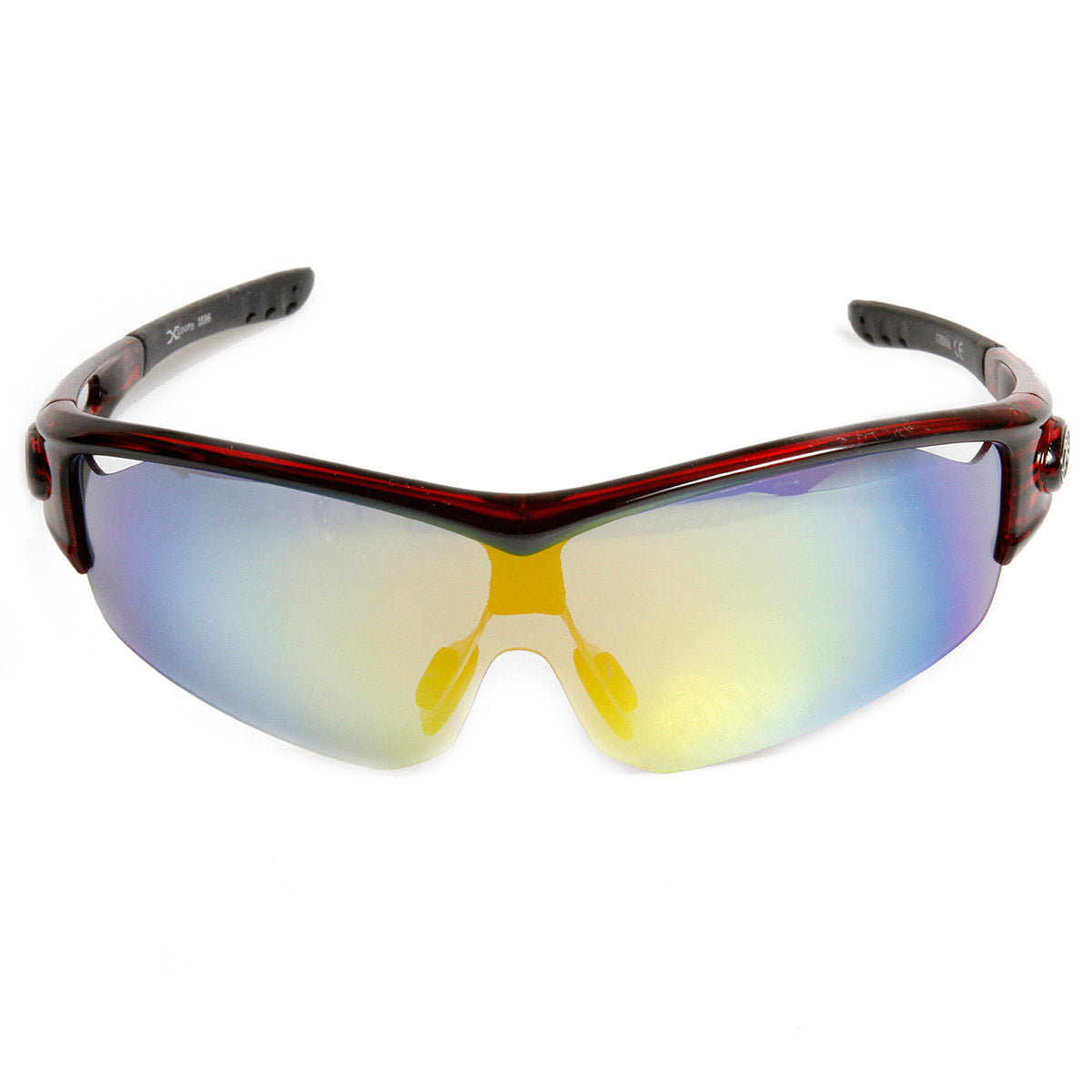 X-Loop Semi-Rimless Vent Temple Sports Sunglasses - sunglass.la