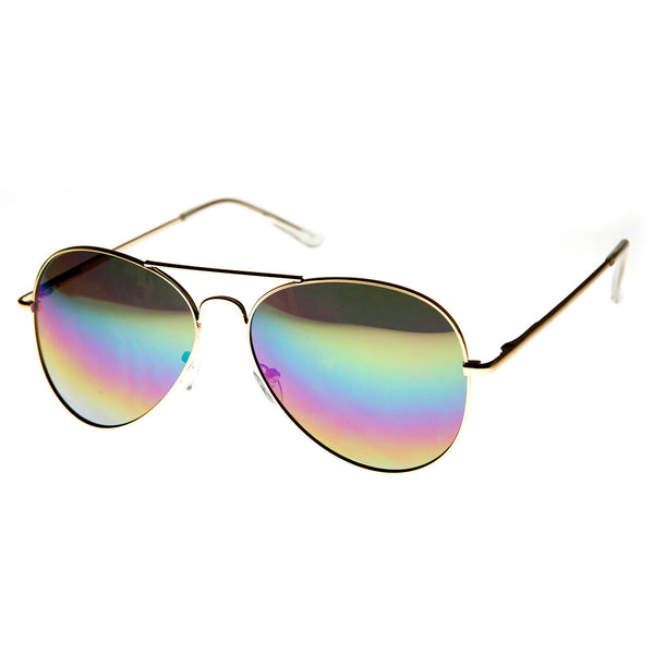 rainbow aviator sunglasses