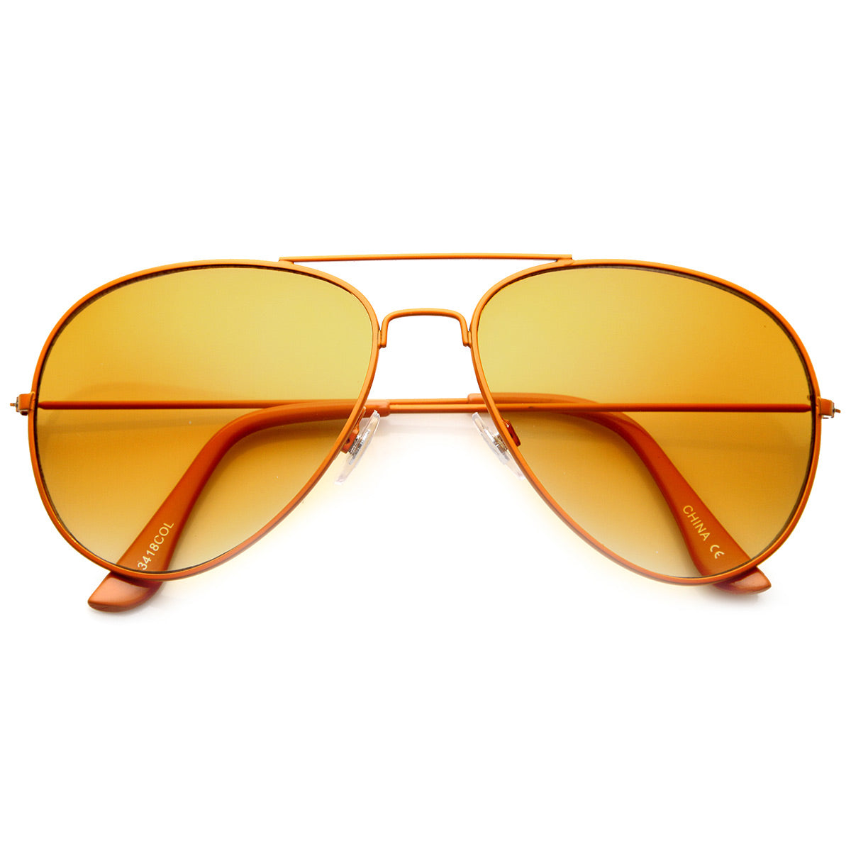 Classic Metal Tearddrop Bright Color Aviator Sunglasses w/ Spring Hing ...
