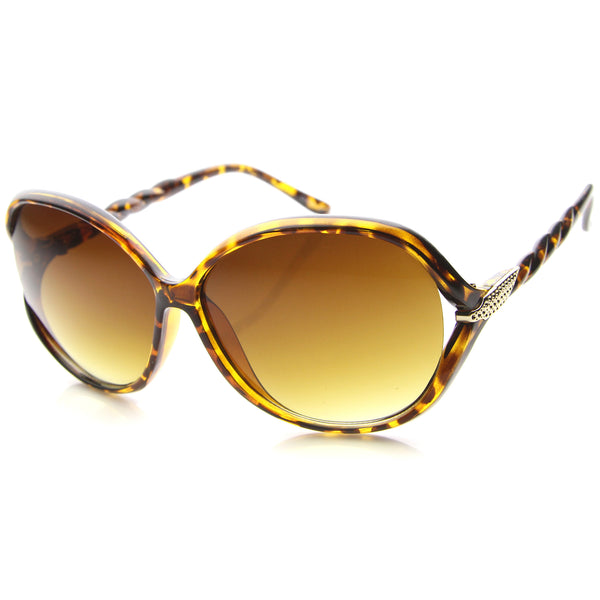 Womens Butterfly Sunglasses With UV400 Protected Gradient Lens ...