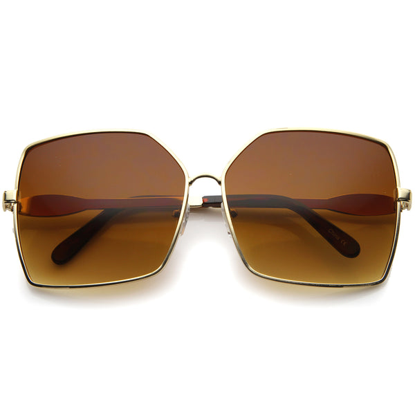 Womens Square Sunglasses With UV400 Protected Gradient Lens - sunglass.la