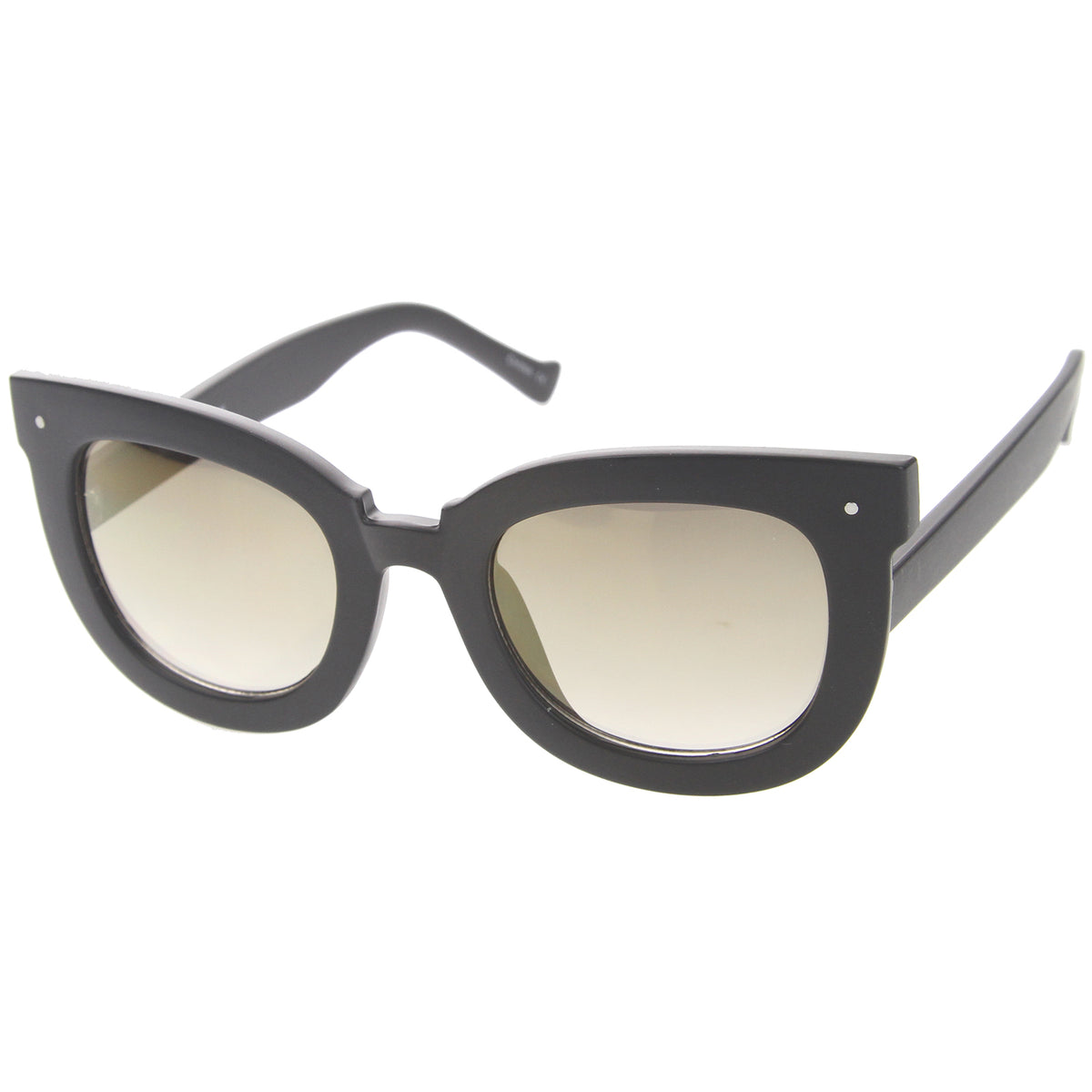 Womens Oversized Butterfly Mirrored Lens Round Cat Eye Sunglasses 67mm Sunglass La
