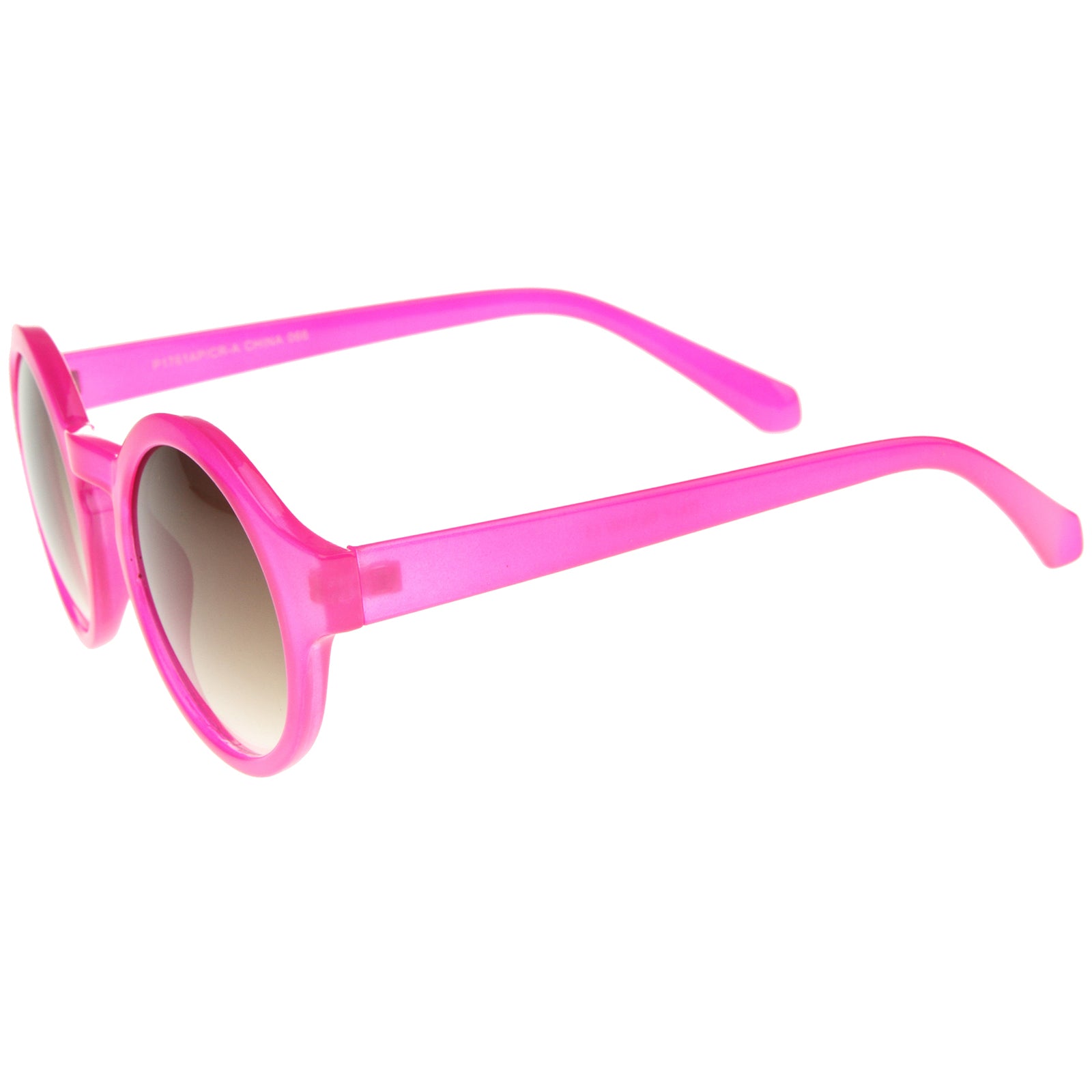 Womens Bright Pastel Color Retro Horn Rimmed Round Sunglasses 47mm Sunglassla 