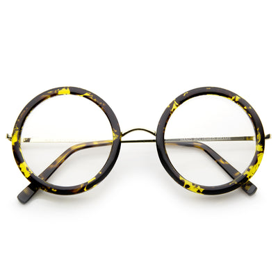 tortoise clear lens glasses