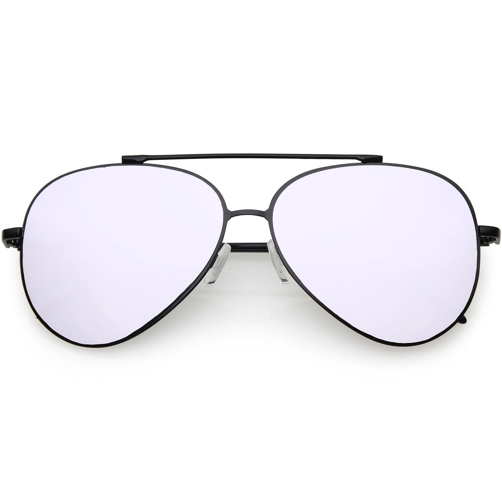 Fashion Teardrop Rimless Mirror Flat Lens Metal Frame Aviator Sunglass Sunglassla 