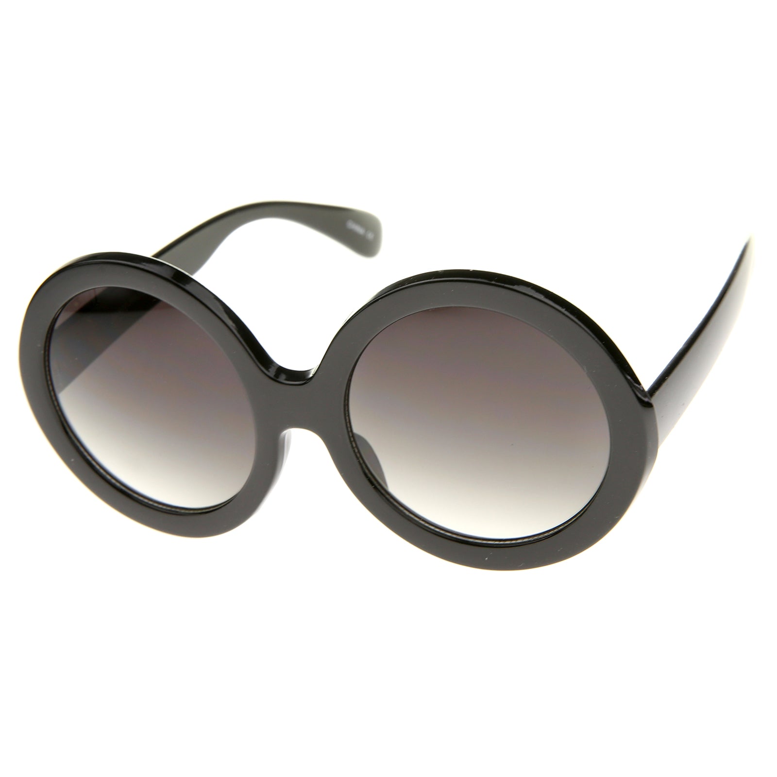 Retro Chunky Frame Tinted Lens Oversize Round Sunglasses 53mm - sunglass.la