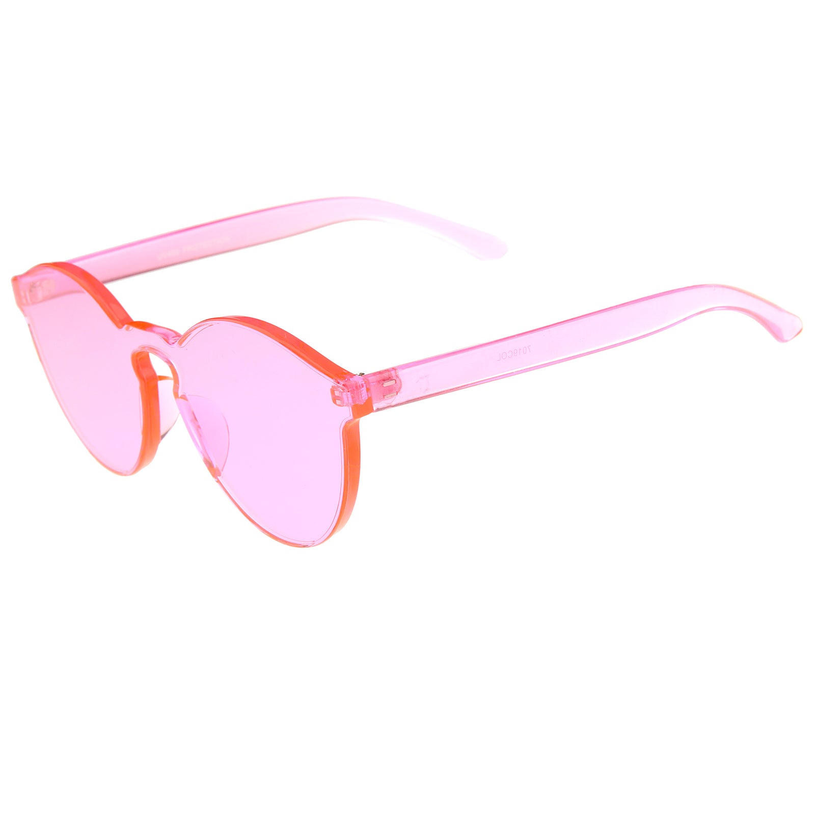 One Piece PC Lens Rimless Ultra-Bold Colorful Mono Block Sunglasses 60 ...