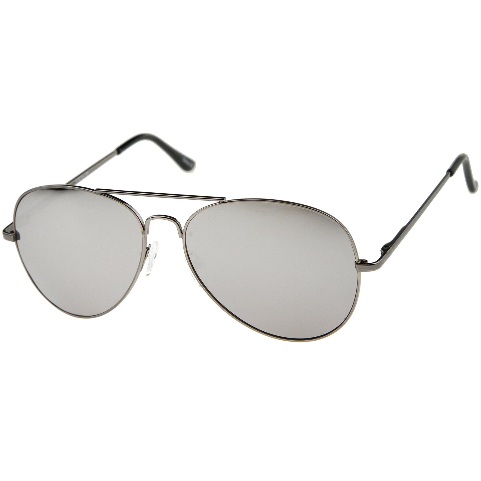 Classic Frame Spring Hinges Color Mirror Lens Sunglasses - sunglass.la