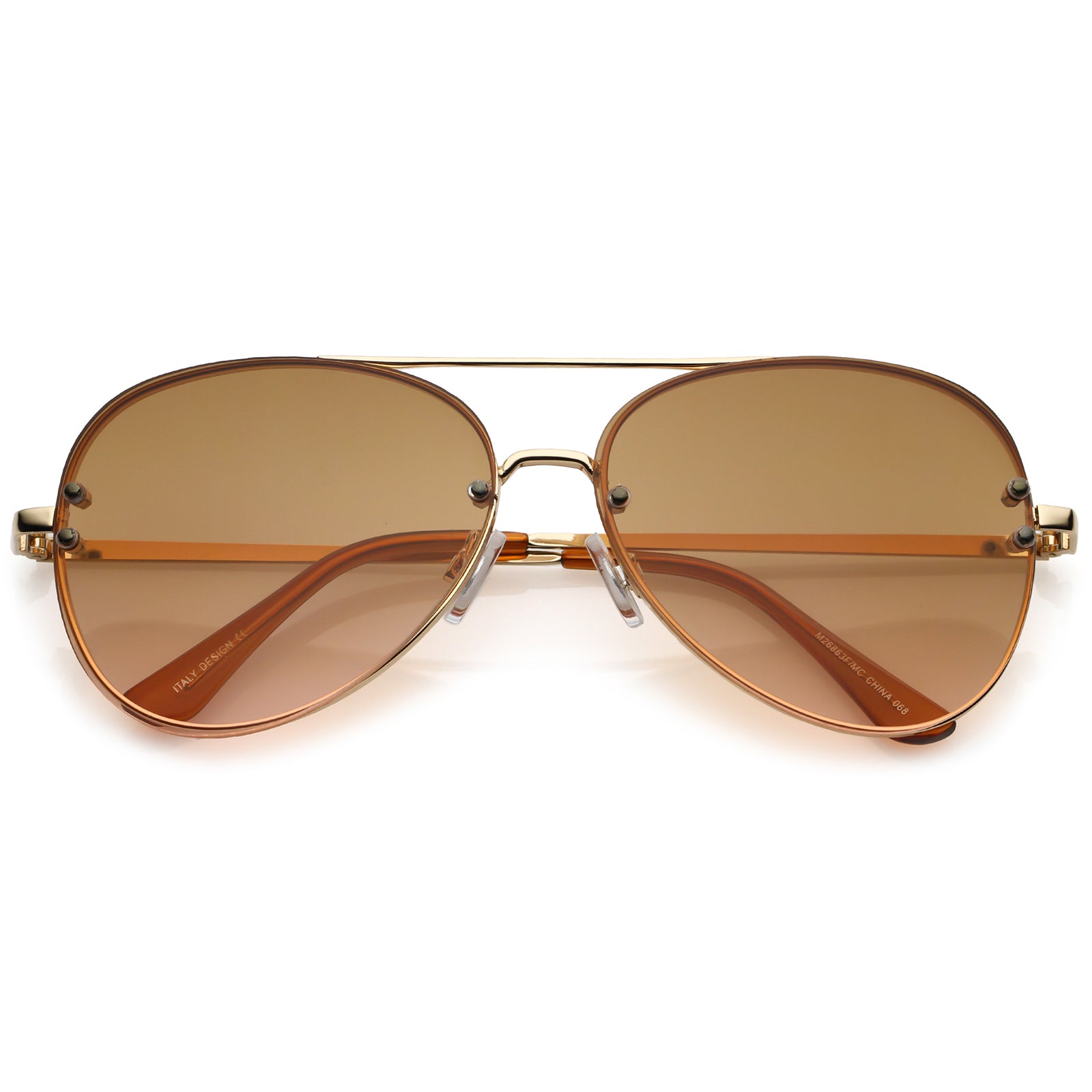 61mm gradient lens aviator sunglasses