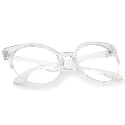 semi round eyeglasses