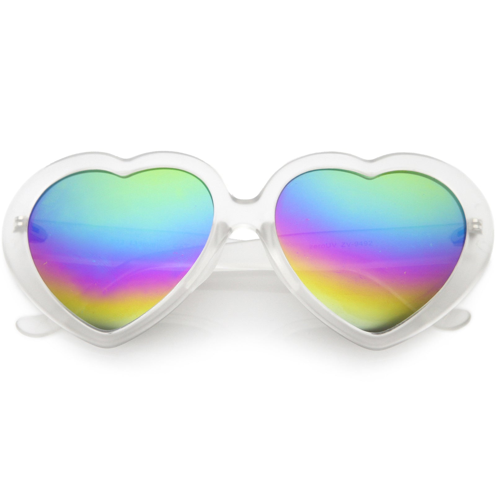 heart shaped sunglasses mirror