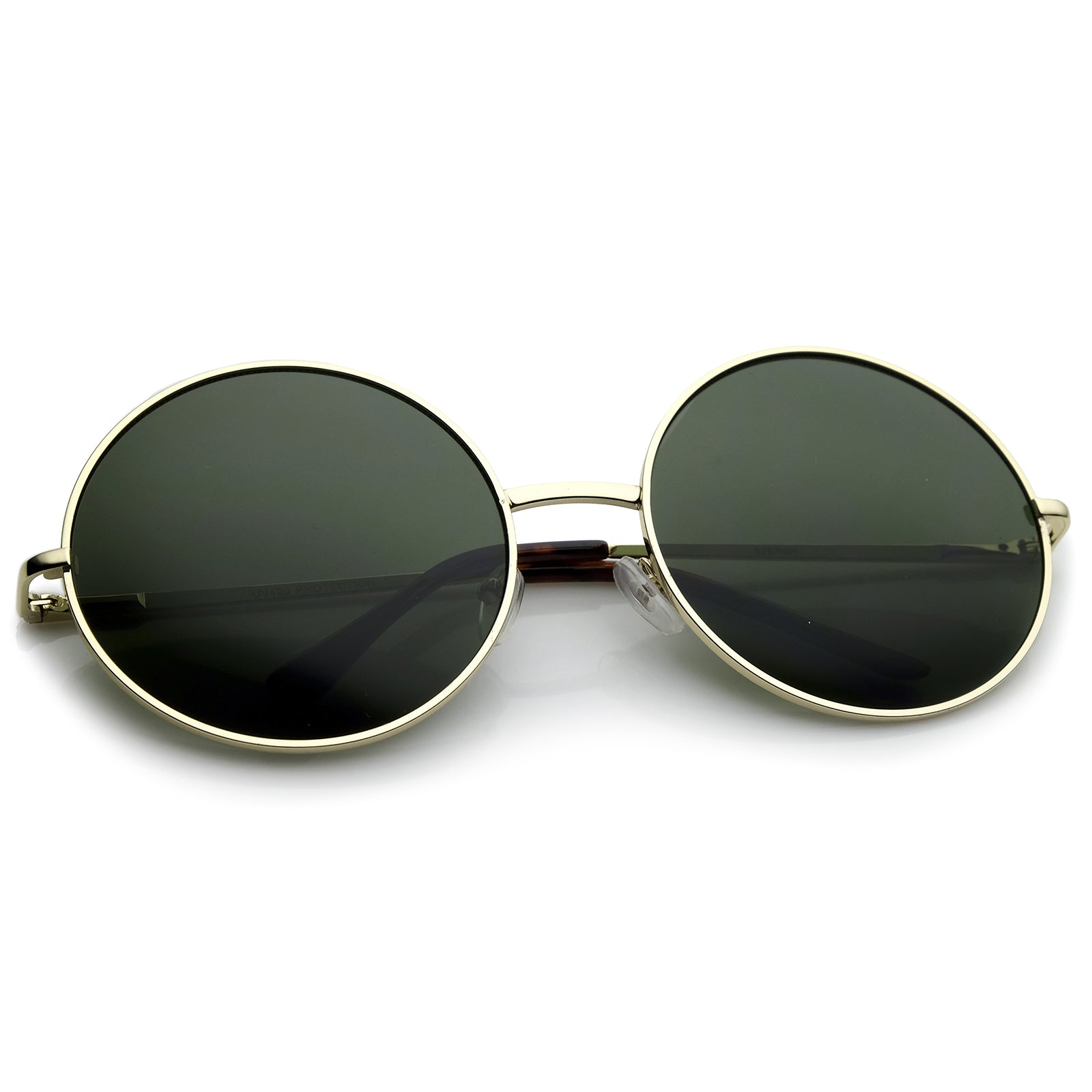 Super Large Oversize Slim Temple Round Sunglasses 61mm Sunglass La