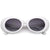 cream rectangle sunglasses