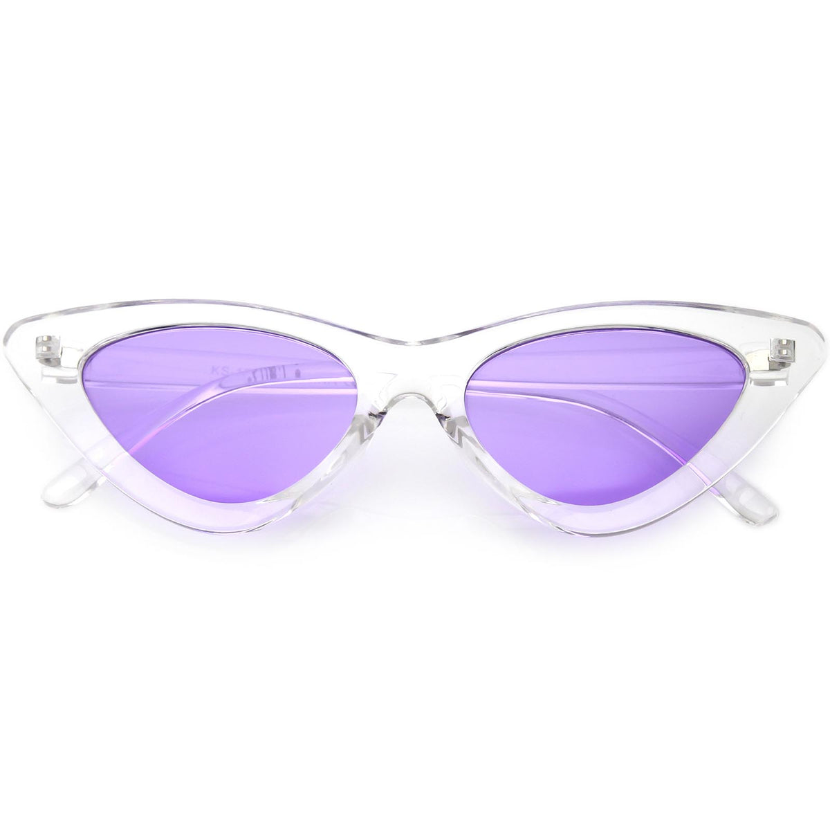 Womens Exaggerated Translucent Cat Eye Sunglasses Color Tinted Lens 48 Sunglass La