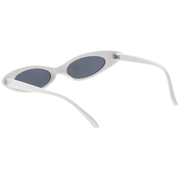 Ultra Thin Extreme Oval Sunglasses Neutral Colored Oval Lens 47mm Sunglassla 