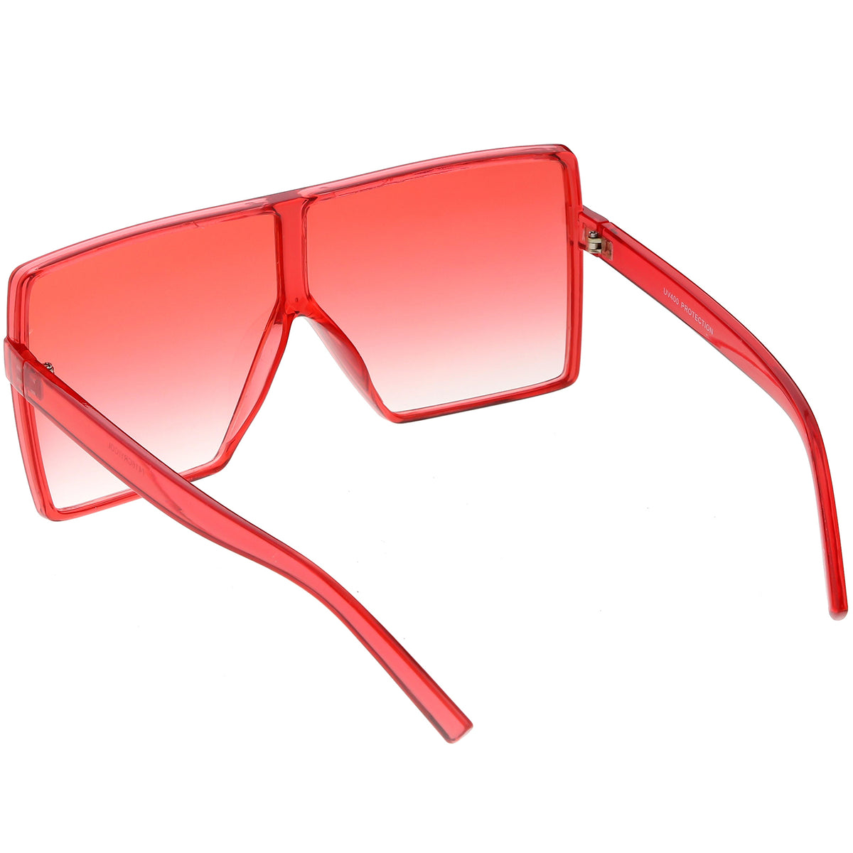 Super Oversize Translucent Square Sunglasses Flat Top Color Tinted Fla Sunglassla