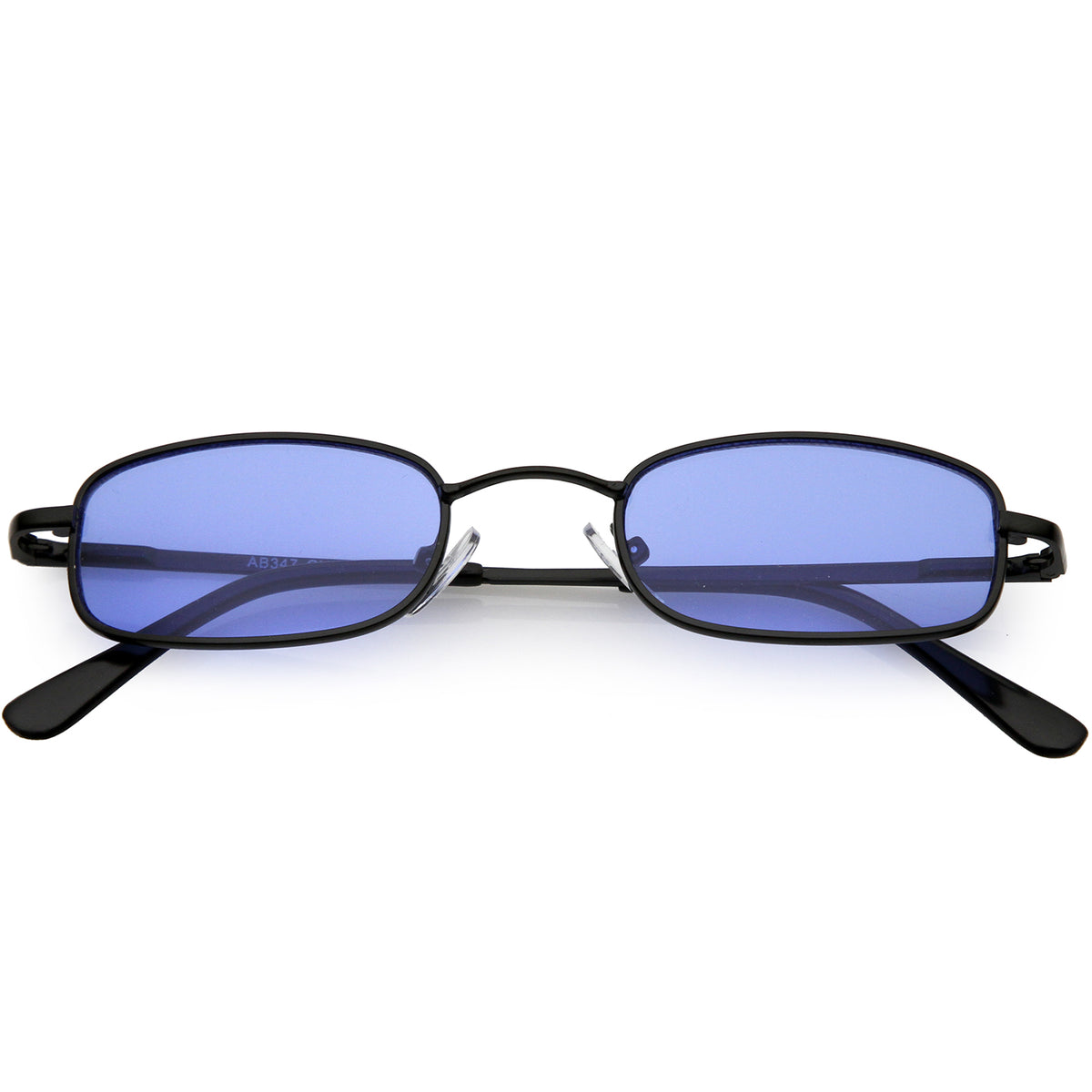 90s Small Rectangle Sunglasses Slim Arms Color Tinted Lens 45mm Sunglassla 