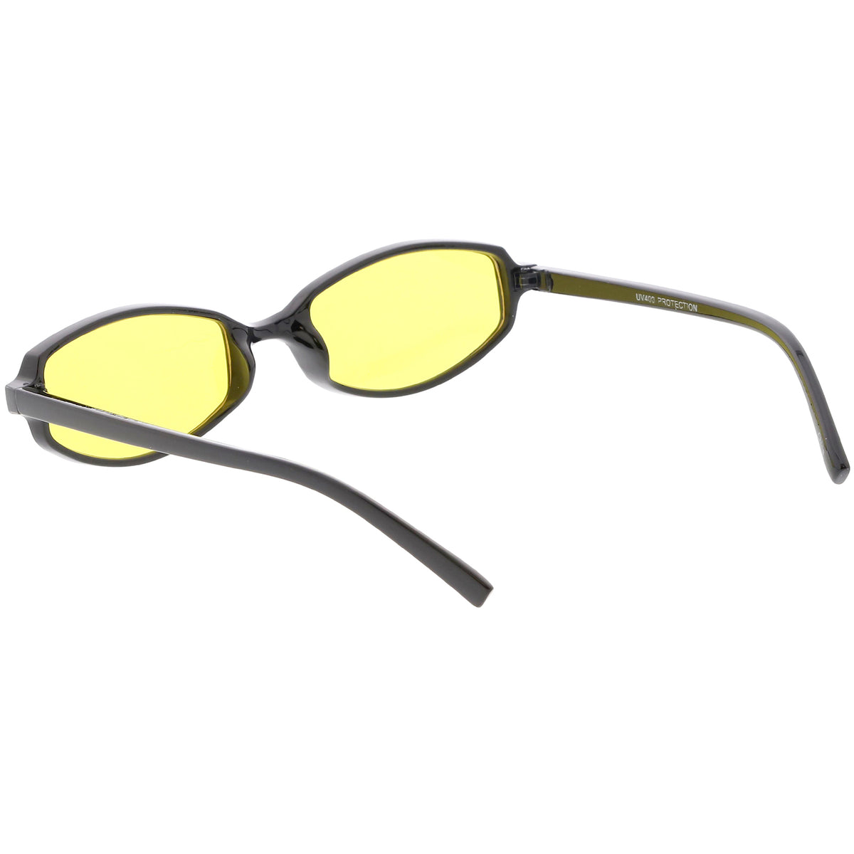 Retro Rectangle Sunglasses Slim Arms Color Tinted Lens 54mm Sunglassla 