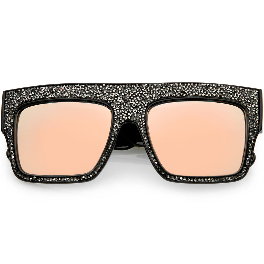 Fashion Slim Rectangular Wrap Around Dark Lens Sunglasses - sunglass.la