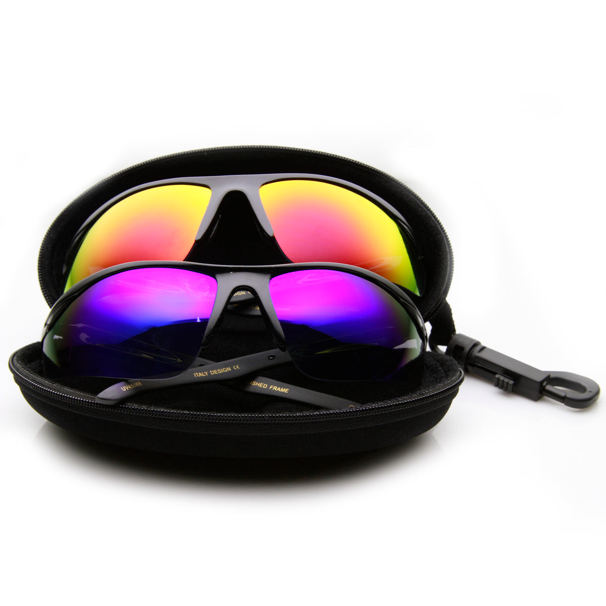 High Quality Semi-Rimless Running Cycling Sports Wrap Sunglasses ...