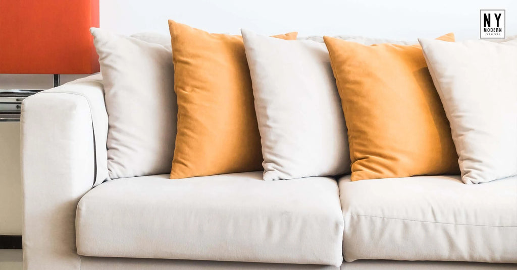 Throw Pillows on sofa