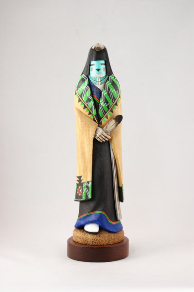 Hopi Hano Mana (Tewa Girl) Kachina by Wilmer Kaye – Turquoise Village
