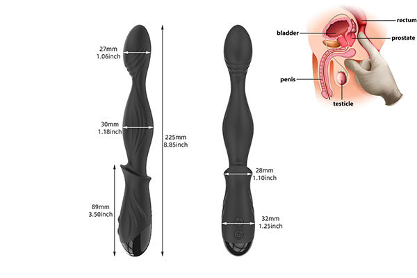 jouet de doigt de masseur de prostate de Domlust