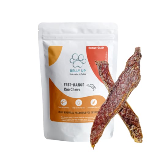 Belly Up Roo Chew Air-Dried Dog Treats 70g (Short)