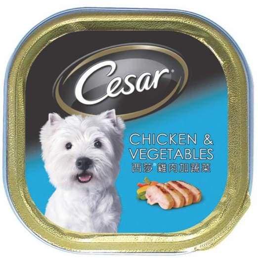 caesars dog food chicken